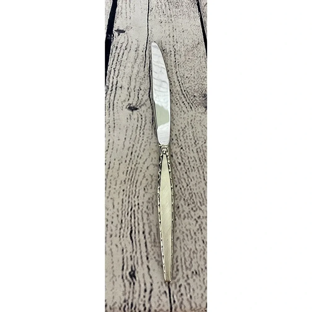 Oneida Community Venetia MCM Dinner Knives‎ Stainless Flatware Lot Set Of 4